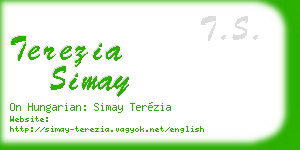 terezia simay business card